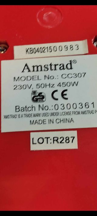 Macchina per zucchero filato Amstrad CC307 (RARA)