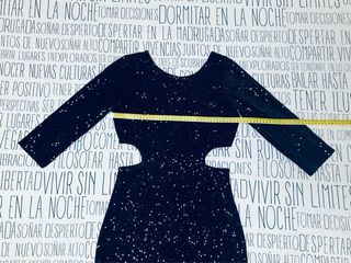 Vestido Ajustado Negro Lentejuelas Bershka M