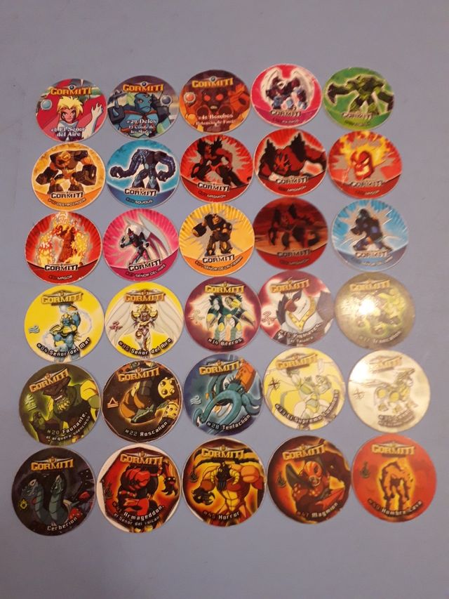 30 tazos GORMITI
