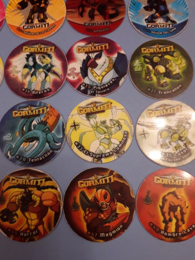 30 tazos GORMITI
