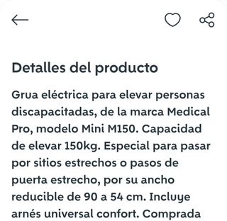 Mini grua para personas