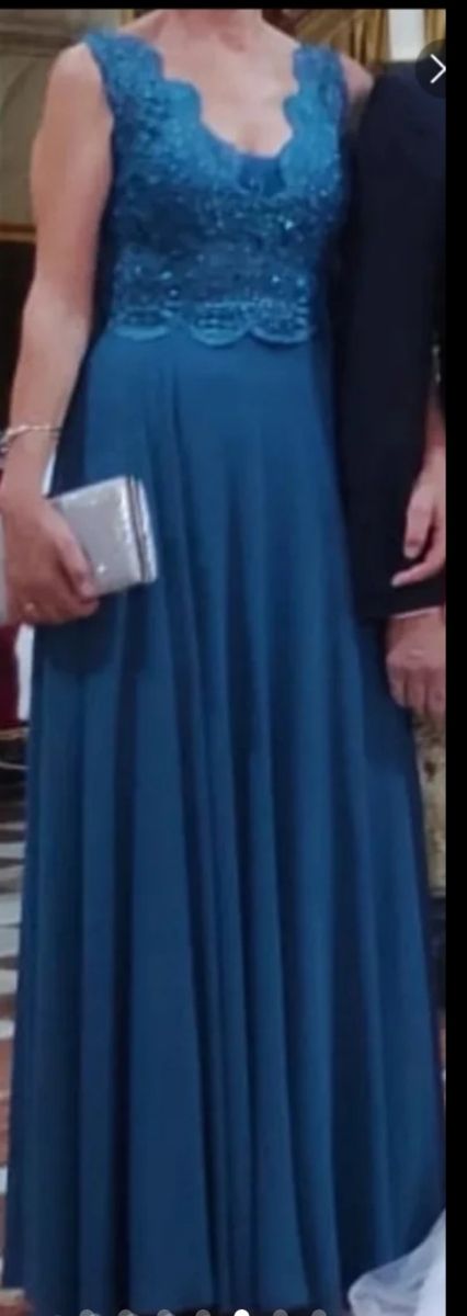 Abito da festa blu verde taglia Alma & Gemela 