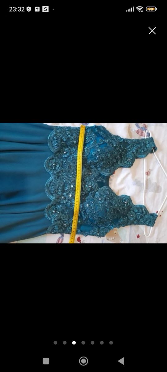 Abito da festa blu verde taglia Alma & Gemela 