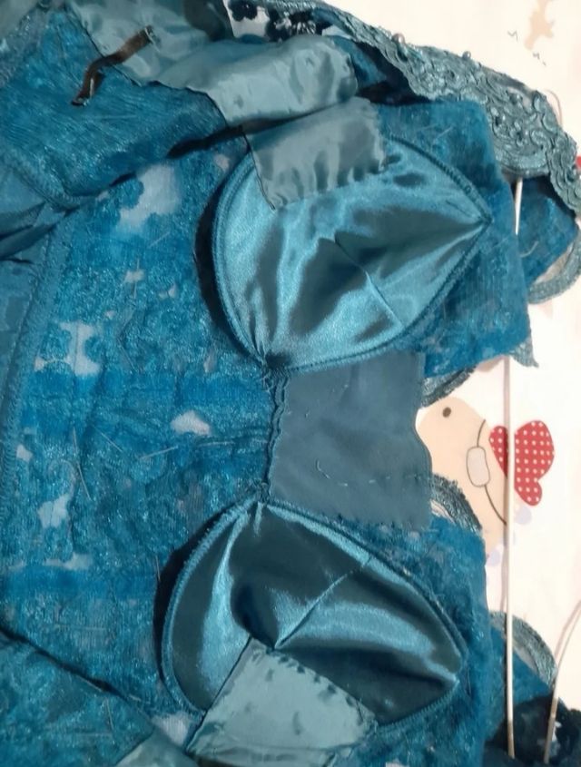 Abito da festa blu verde taglia Alma & Gemela 