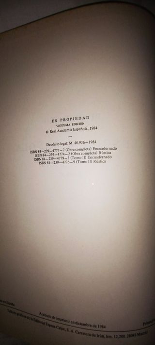 Diccionario lengua española H hasta Z