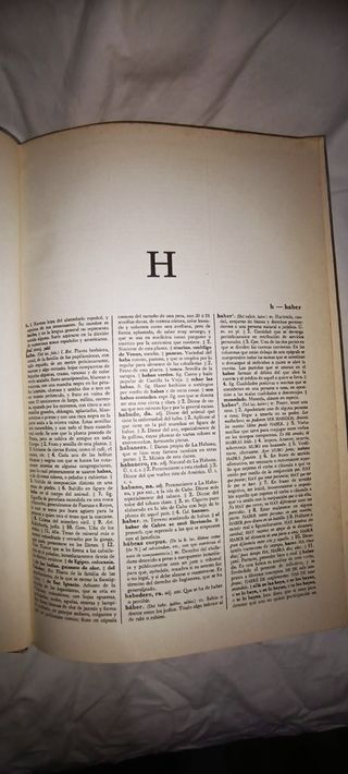 Diccionario lengua española H hasta Z