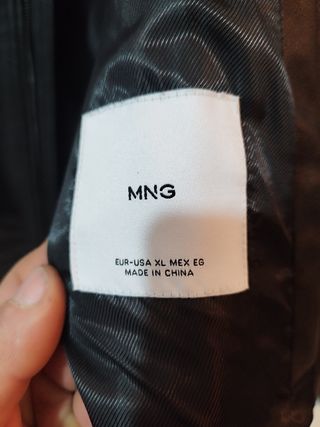 Cazadora Mango piel sintetica