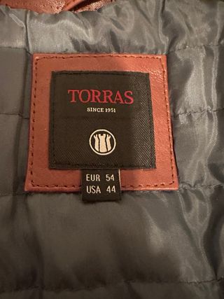 Chaqueta piel Torras color marrón talla 54