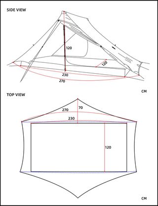 3F UL GEAR🔸 Trekking tent Lanshan 2PRO