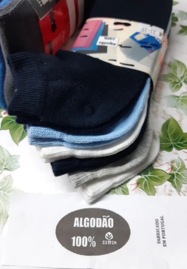 13 pares de calcetines en algodón