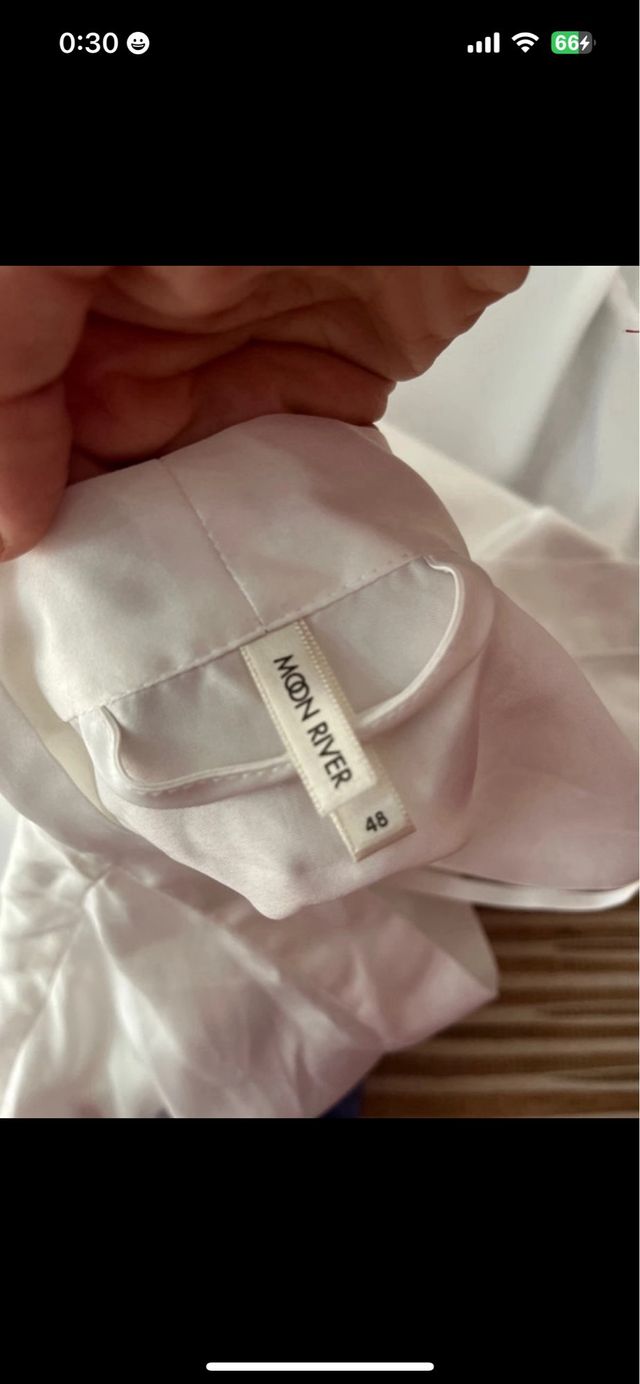 Bata de novia blanca