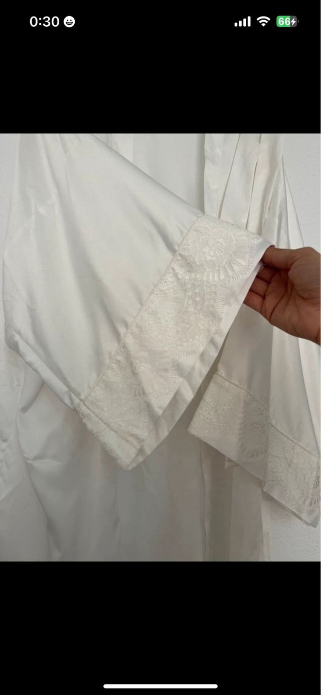 Bata de novia blanca