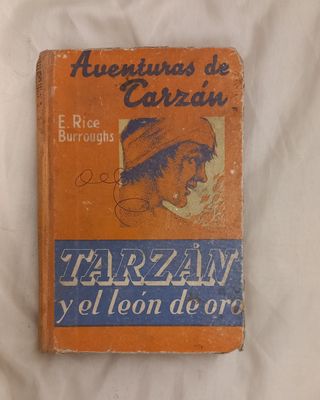 Libro antiguo TARZAN Y LEON DE ORO años 40