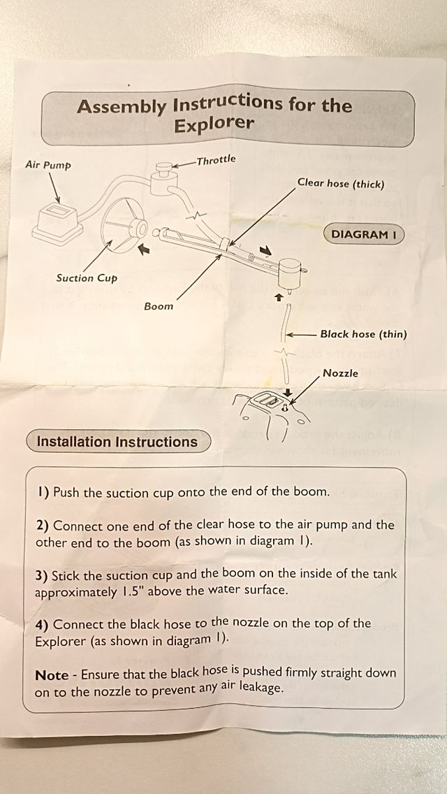 Submarino aireador de acuario RENA.