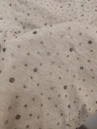 Maglia brillante donna muyer oro Swarovski
