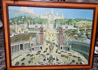 Cuadro tela impresa Barcelona