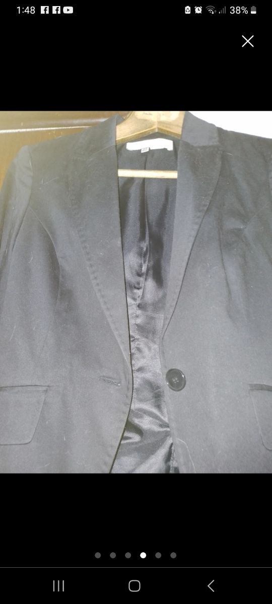 Chaqueta negra  Zara 36