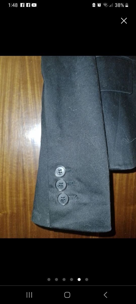 Chaqueta negra  Zara 36