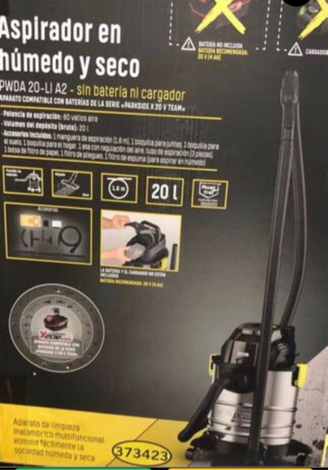 Aspiratore ricaricabile a secco e umido