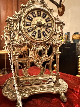 Reloj a cuerdas Victoriano funcionando Frances 