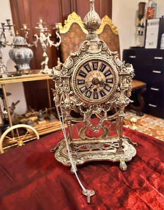 Reloj a cuerdas Victoriano funcionando Frances 