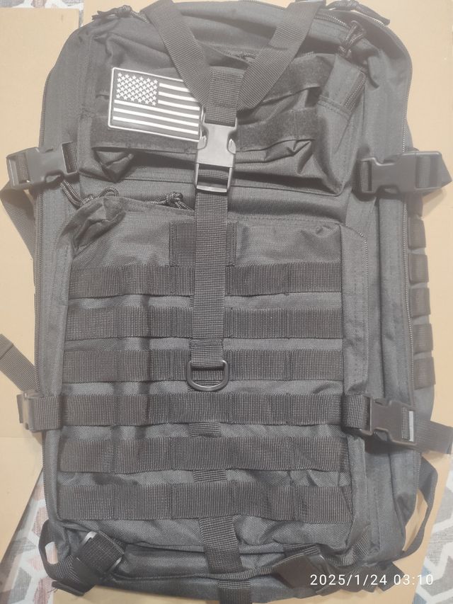 Mochila táctica 50 litros negra