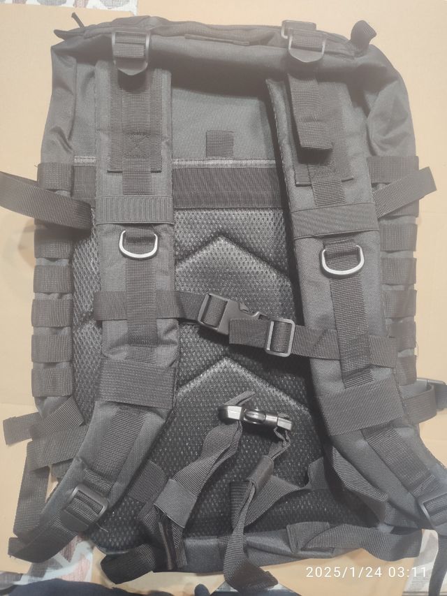 Mochila táctica 50 litros negra