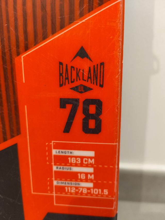 Equipo esquí  travesía Atomic Backland 78 UL