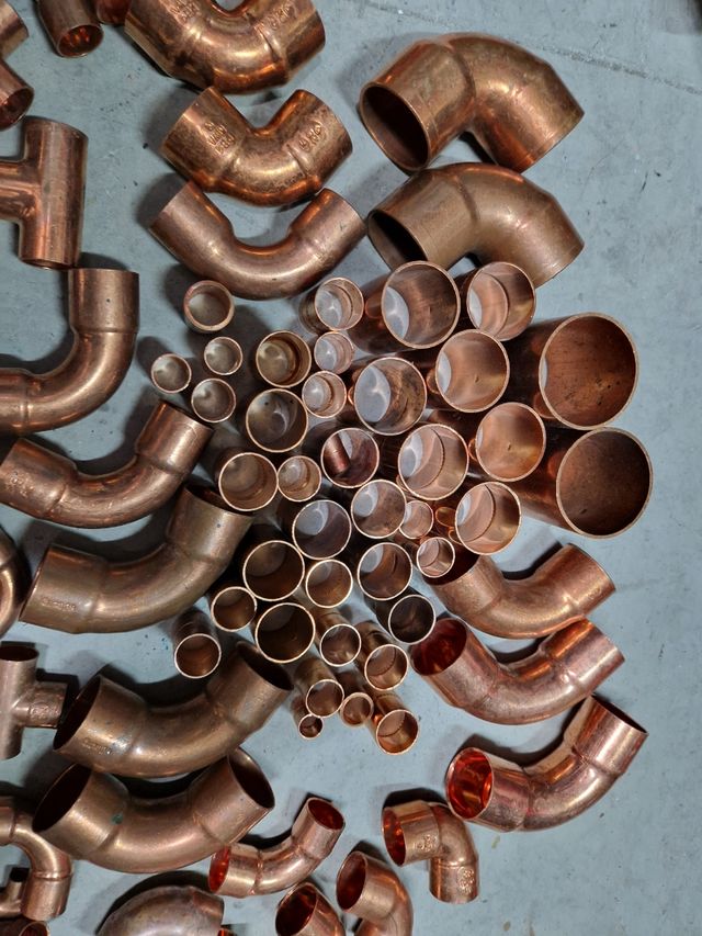 Piezas de cobre fontanería frío industr