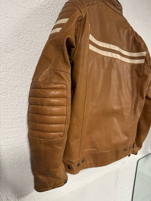 Chaqueta de cuero para motos 