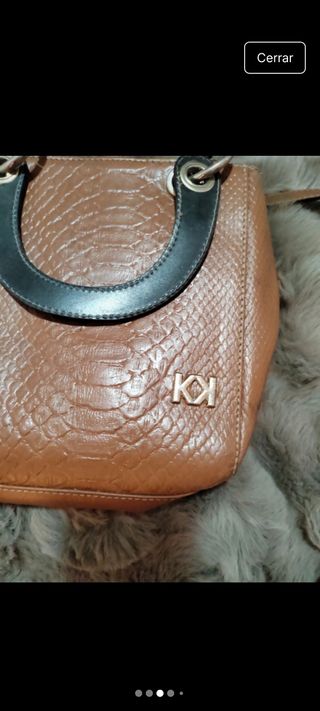 Bolso piel labrada kk