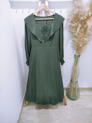 Vestido verde largo