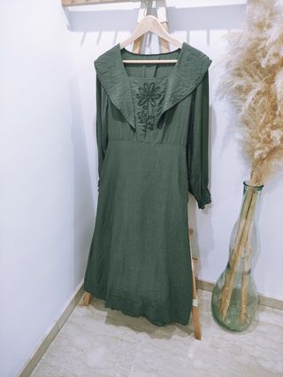 Vestido verde largo
