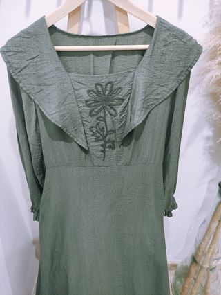 Vestido verde largo