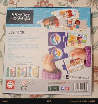 Juego educativo reloj a estrenar