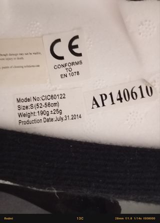 Casco bici niño T.S, poco uso