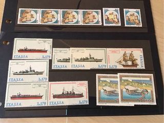 Italia francobolli nuovi piccola raccolta.