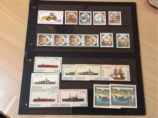 Italia francobolli nuovi piccola raccolta.