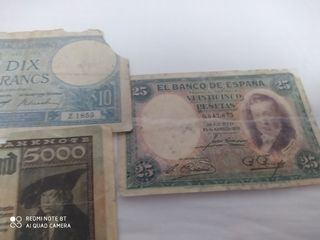 billetes extranjeros antiguos