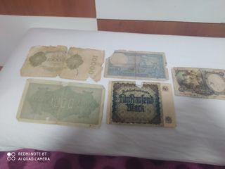 billetes extranjeros antiguos
