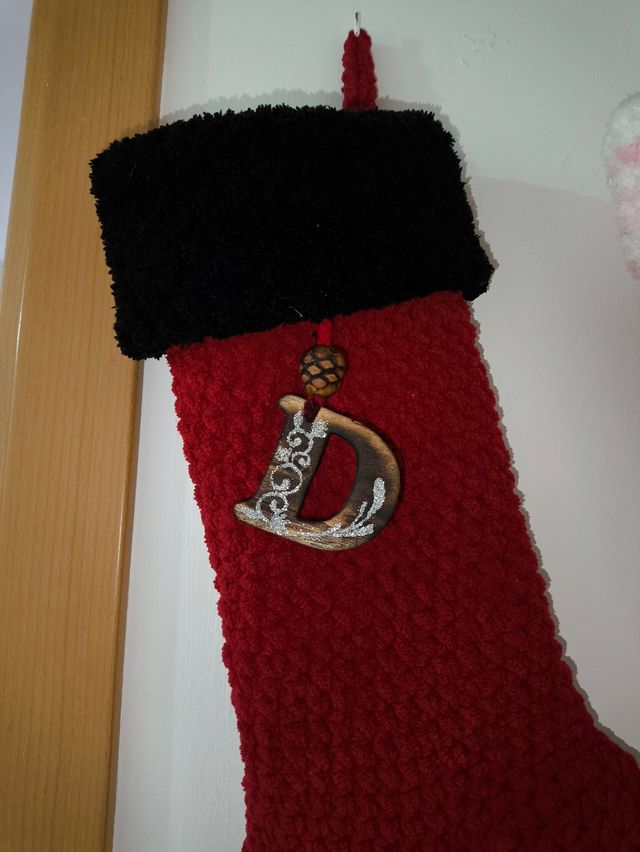 Calcetines navideños a crochet