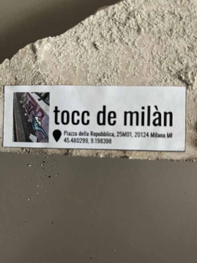 Souvenir Milano  Pezzo murale città di Milano