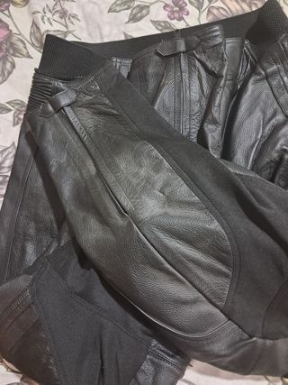 Traje de moto en cuero 2 piezas 