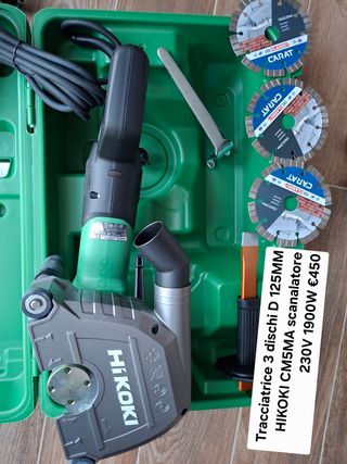 Tracciatrice 3 dischi D125mm hikoki CM5MA 
