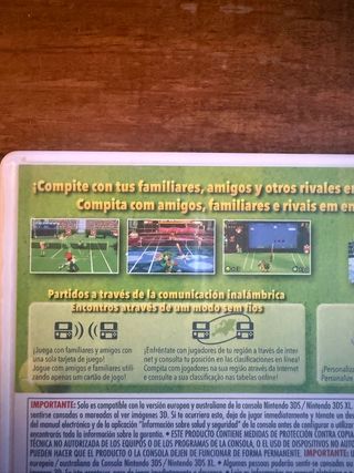 MARIO TENNIS OPEN para NINTENDO 3DS