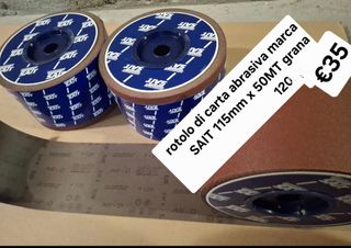 carta abrasiva marca sait 115mm x 50mt 