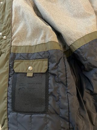 Abrigo parka verde talla L