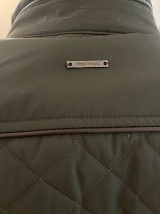 Abrigo parka verde talla L