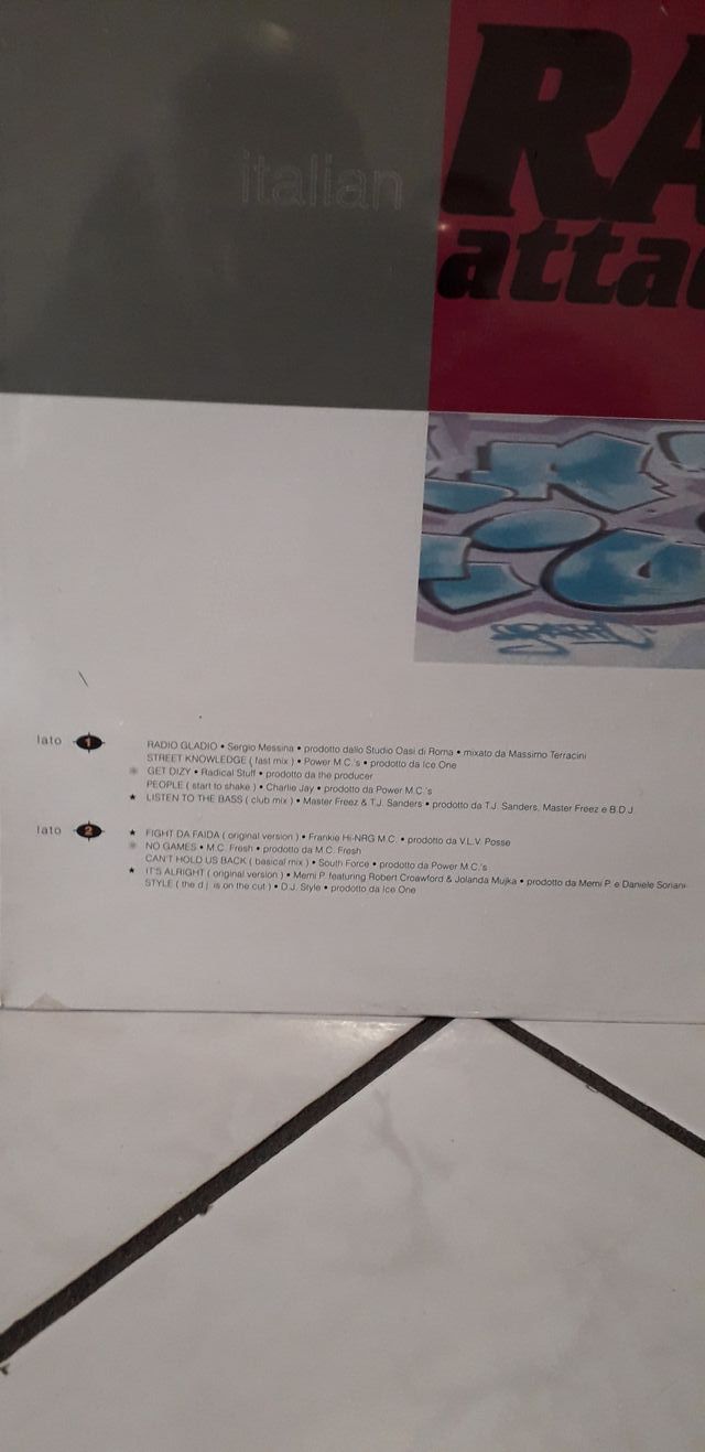 LP - Italian Rap Attack (1992) - NUOVO Sigillato