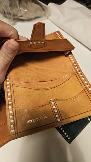 Portafoglio 100% pelle Marocco SET 3PZ